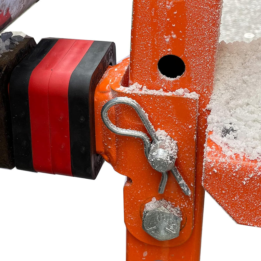 2-inch Hitch Receiver Silencer Pad Reduces Rattle and Noise, Provides Cushion Between Hitch Receiver and Tow Hitches, Made in USA (3-Pack Black/Red/Black)