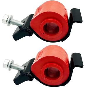 Heavy-duty red polyurethane CODE RED stabilizer bar bushings K7350 designed and manufactured in the USA.