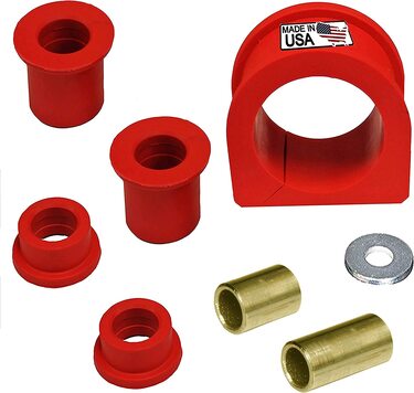 K200208 Steering Rack and Pinion Mount Bushing Kit (Pair) - Fits Toyota Tundra 2000-2006, Sequoia 2001-2004 | USA Made CODE RED