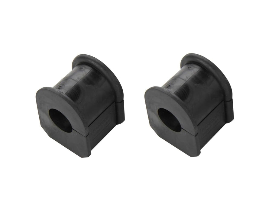 Pair of red CODE RED front sway bar stabilizer bushings K200883 for 2008-2016 Ford F-350 Super Duty