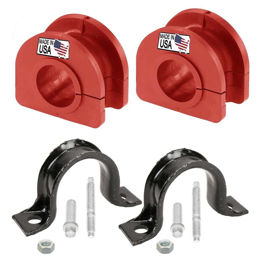 Pair of K6439 928-565 front sway bar stabilizer bushings for 33mm bars on Chevy Silverado and GMC Sierra.