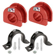 K6439 928-565 Front Sway Bar Stabilizer Bushings (Pair) for 33mm Bar - Fits Silverado, Sierra, Tahoe, Savana, H2, S10 | USA Made CODE RED