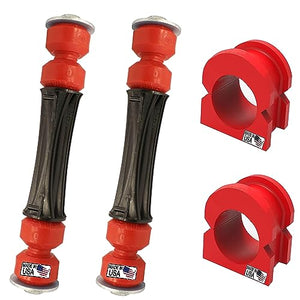 4-piece front sway bar link and 32mm bushing kit for 2007-2019 Chevy Silverado and GMC Sierra 1500.