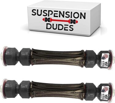 K700538 K700432 Front Sway Bar Stabilizer Link Kit (Pair) - Fits Silverado, Sierra, Tahoe, Yukon 2007-2020 | USA Made CODE RED Bushings