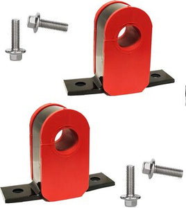 K8690 Front Sway Bar Bracket & CODE RED Bushing Kit (4pc) - Fits Ford E-150, E-250, E-350, E-450, Ranger, Mazda B-Series | Made in USA