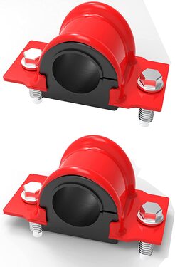 6 PC Front Sway Bar Link Kit + Front CODE RED EXTREME Bracket/Bushing Kit FITS Explorer, Explorer Sport Trac 4WD, Mountaineer, Ranger, Bracket And Bushing Made In USA K7275 K700542