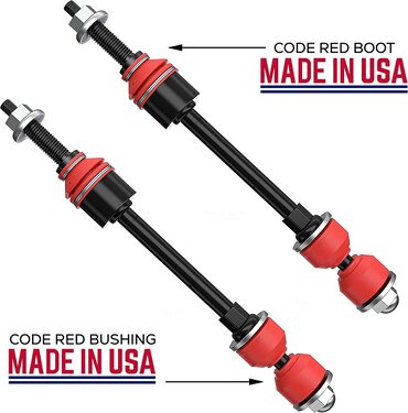 6 PC Front Sway Bar Link Kit + Code Red Extreme Bracket/Bushing Kit FITS Ram 1500 4WD 2006-2010, Bracket And Bushings Made In USA K80894 K7353