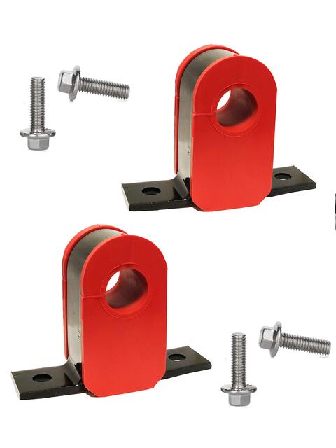 6pc Front Sway Bar Bracket, Bushing & Axle Kit - Fits Ford E-150 E-250 E-350 E-450 Econoline 1992-2008 | K8690 K80222 928-562