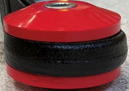 Heavy-duty red non-tear bushings for Chevrolet Buick Oldsmobile Pontiac front lower control arms