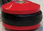 Heavy-duty red non-tear bushings for Chevrolet Buick Oldsmobile Pontiac front lower control arms