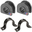 88891781 K700432 K6476 Front Sway Bar Bracket, Bushing & Link Kit (6pc) - Fits Chevy S10, Blazer, GMC Sonoma RWD 1983-2005 | Genuine OE Bracket