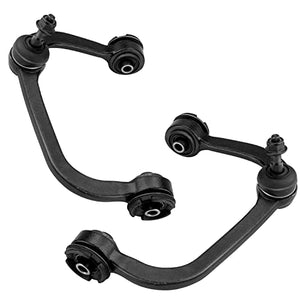 Left and right front upper control arm assembly with pre-pressed ball joints.
