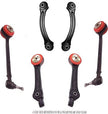 24pc Full Suspension Control Arm & Steering Kit (Front & Rear) - Fits Dodge Charger, Challenger, Chrysler 300, Magnum RWD 2005-2010 | CODE RED USA Made Bushings