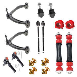 Steering linkage components including inner and outer tie rods for GM SUVs.