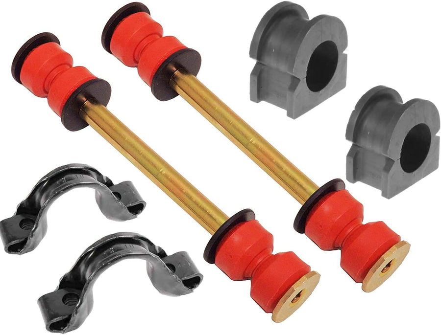 Pair of  OE GM Stabilizer Bar Bracket + Front Stabilizer Link+ Bushing Kit FITS Escalade, Avalanche, Suburban, Tahoe, Sierra, Yukon, 11570935 K700432