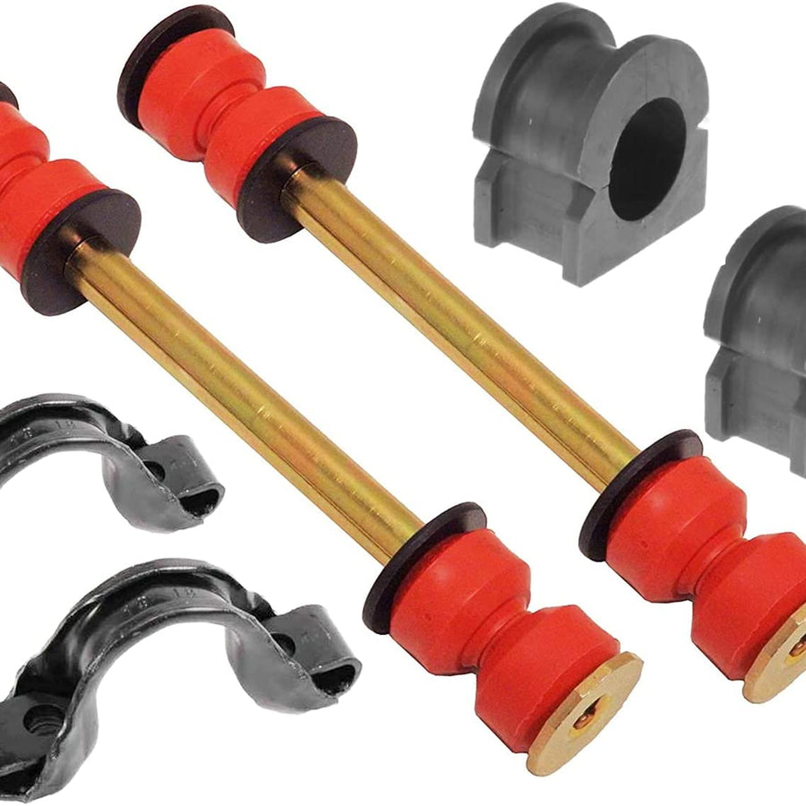 Pair of  OE GM Stabilizer Bar Bracket + Front Stabilizer Link+ Bushing Kit FITS Escalade, Avalanche, Suburban, Tahoe, Sierra, Yukon, 11570935 K700432