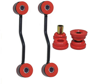 4PC Front Sway Bar Links + Track Bar Bushings 1999-2004 Jeep Grand Cherokee