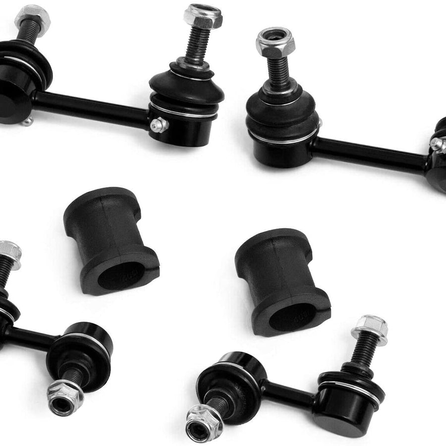 6 pc Front Rear Sway Bar Link with Stabilizer Bar Bushing for Honda CR-V 2002 - 2006