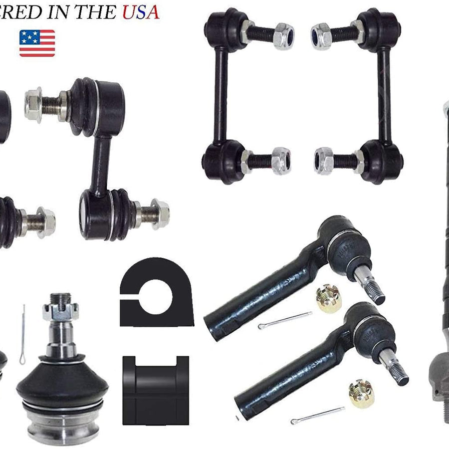 12PC Sway Bar Link Ball Joint Tie Rod End Bushings For 06-07 Subaru Legacy Outback