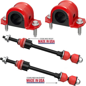 Complete 6-piece front stabilizer link and extreme bracket kit for 2002-2011 Dodge Ram 2WD trucks.