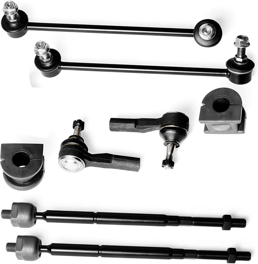 8PC Front Sway Bar Links/Bushings Inner/Outer Tie Rod Ends FITS 2005-2007 Chevrolet Equinox 2006-2007 Pontiac Torrent