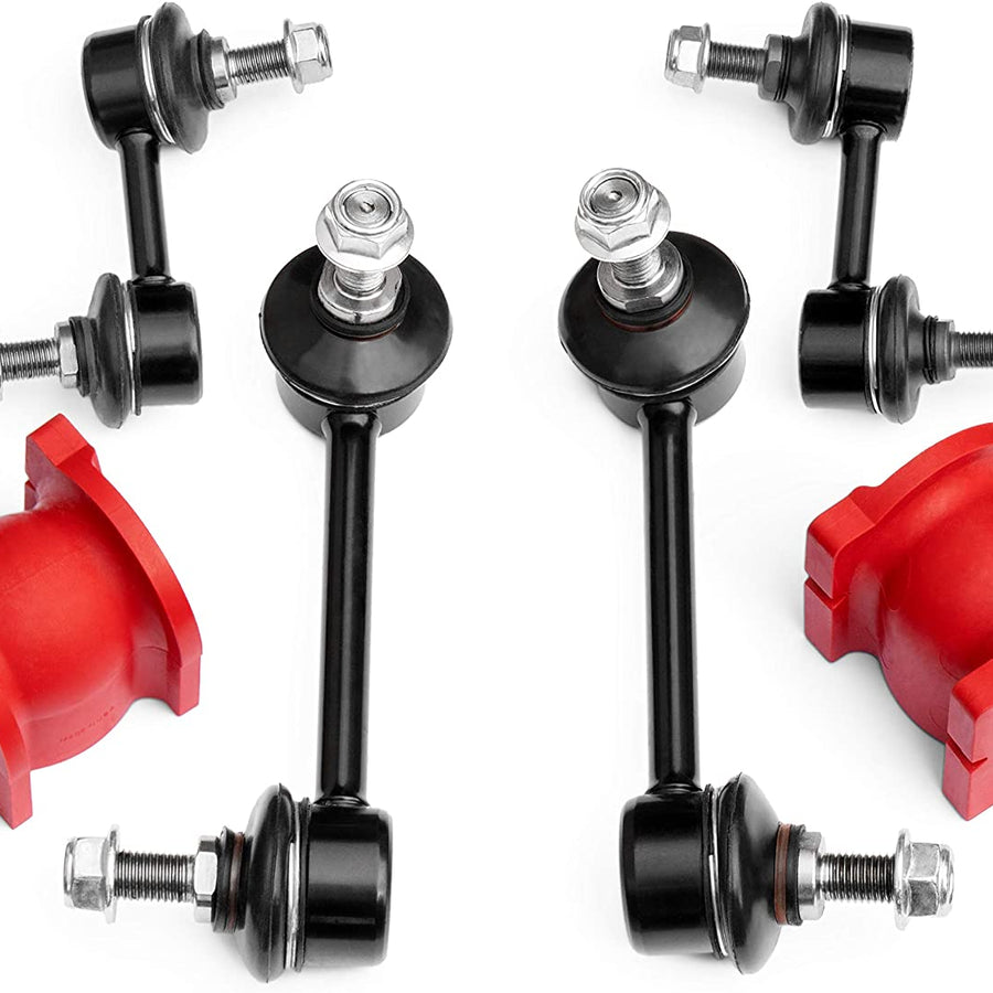6PC Front and Rear Stabilizer Sway Bar Links + Front Bushings FITS 2004-2006 Acura TL 2003-2007 Honda Accord