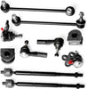 10PC Tie Rod, Links, Ball Joints, Bushing Suspension Kit for Chevrolet Equinox, Pontiac Torrent