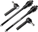 4-piece front inner and outer tie rod end steering kit ES3488 ES3493 for Chevy Silverado and GMC Sierra.