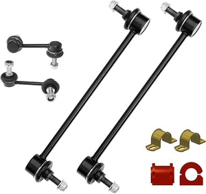 6-piece front and rear sway bar link and front bushing kit for 2007-2017 Honda CR-V.