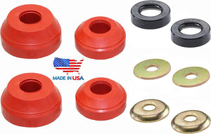 Pair of front suspension radius arm bushings K8361 for Ford F-150, F-250, and F-350 trucks.