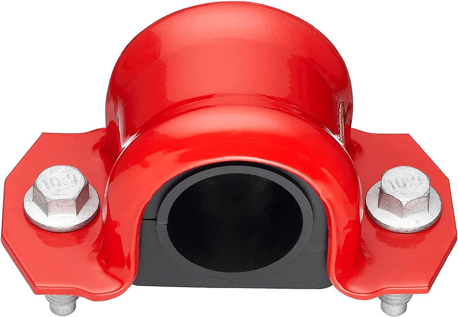 4 PC Code Red Extreme Front Sway Bar Bracket Kit + Front Bushing Kit FITS Ram 1500 2500 3500 1994-2010, Dakota 1997-2011, Durango RWD 1998-2002, Designed And Manufactured In The USA