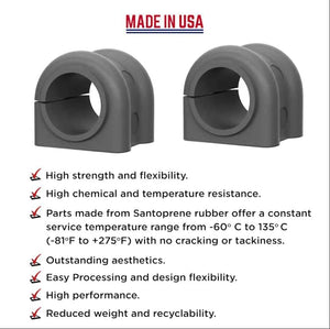 4 PC Code Red Extreme Front Sway Bar Bracket Kit + Front Bushing Kit FITS Jeep Wrangler 1997-2006, Designed And Manufactured In The USA