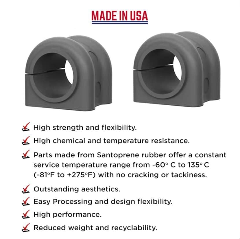 4 PC Code Red Extreme Front Sway Bar Bracket Kit + Front Bushing Kit FITS Jeep Wrangler 1997-2006, Designed And Manufactured In The USA