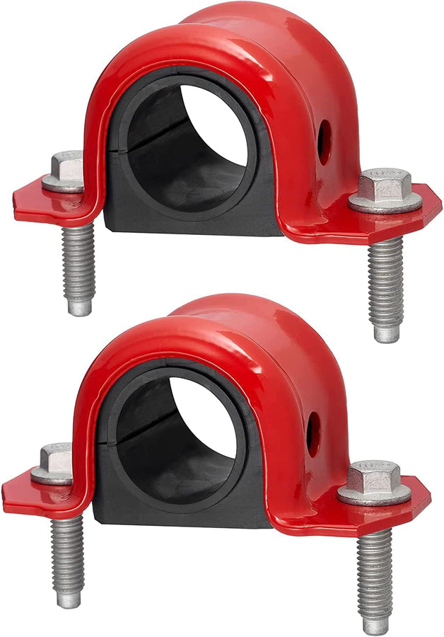 4 PC Code Red Extreme Front Sway Bar Bracket Kit + Front Bushing Kit FITS Jeep Wrangler 1997-2006, Designed And Manufactured In The USA