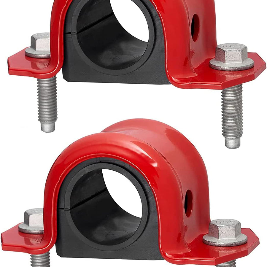 4 PC Code Red Extreme Front Sway Bar Bracket Kit + Front Bushing Kit FITS Jeep Wrangler 1997-2006, Designed And Manufactured In The USA