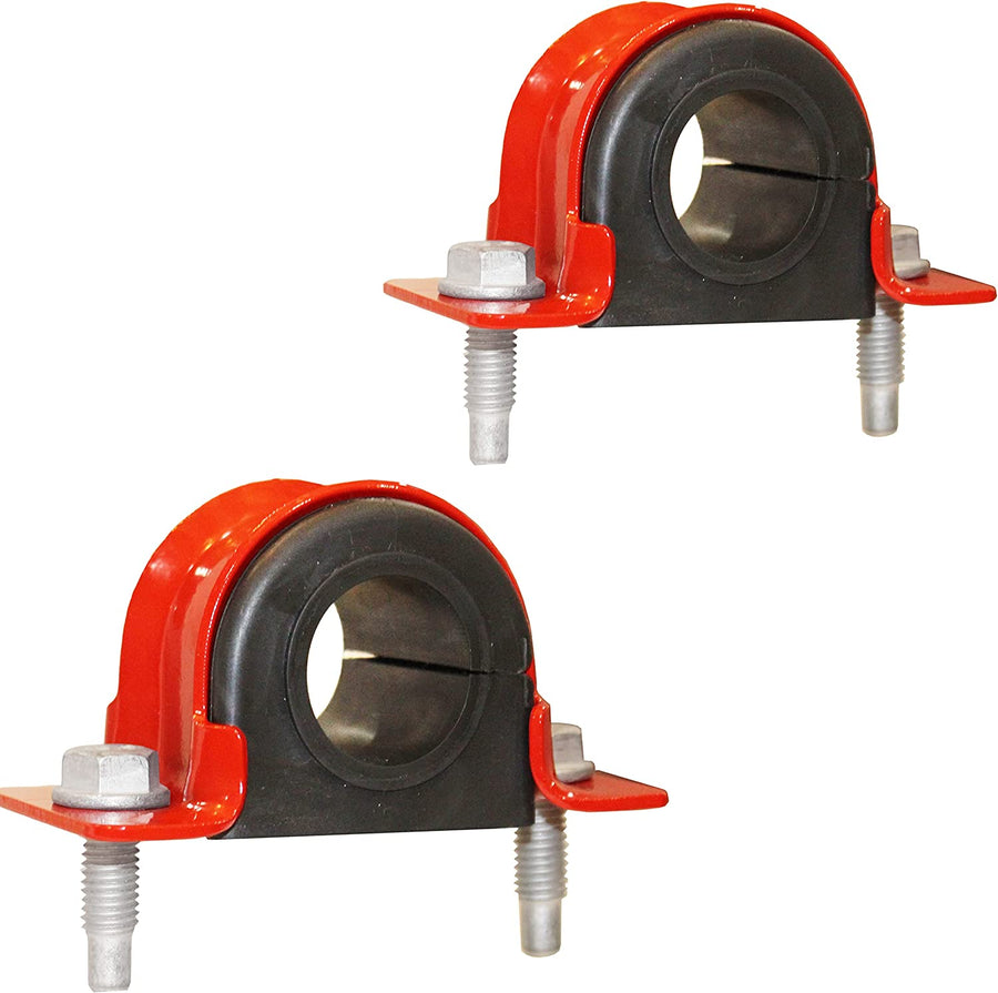 4 PC Code Red Extreme Front Sway Bar Bracket Kit + Front Bushing Kit FITS Explorer, Mountaineer '02-05, Explorer Sport Trac 4WD 01-05, Aviator 03-05, Ranger 98-11, Designed And Manufactured In The USA