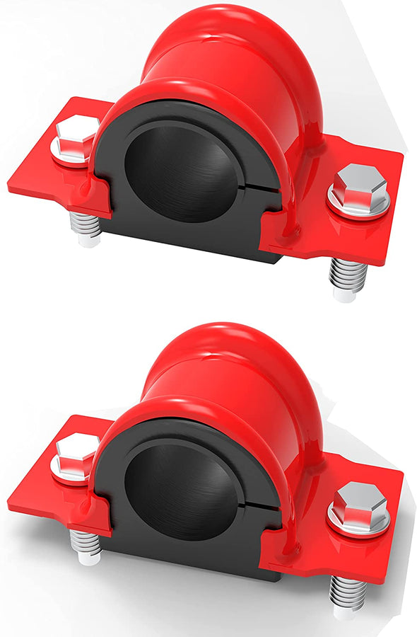 6 PC Front Sway Bar Link Kit + Front CODE RED EXTREME Bracket/Bushing Kit FITS Explorer, Explorer Sport Trac 4WD, Mountaineer, Ranger, Bracket And Bushing Made In USA K7275 K700542