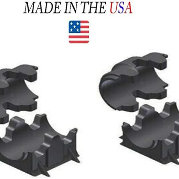 Front lower control arm assemblies RK622215 and RK622216 with black bushings for Ford Explorer.