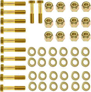 Complete Grade 8 front and rear suspension bolt kit to fix Death Wobble on Jeep Wrangler JK.