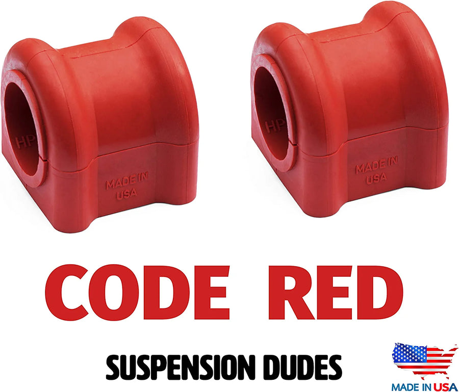 PAIR Front Sway Bar CODE RED Bushing Kit FITS Grand Cherokee 1999-2004, K200729