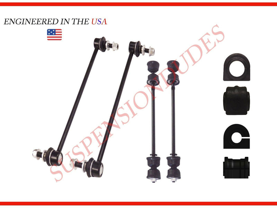 8PC FRONT/REAR Stabilizer Links + SWAY BAR BUSHINGS GMC Acadia Traverse Enclave