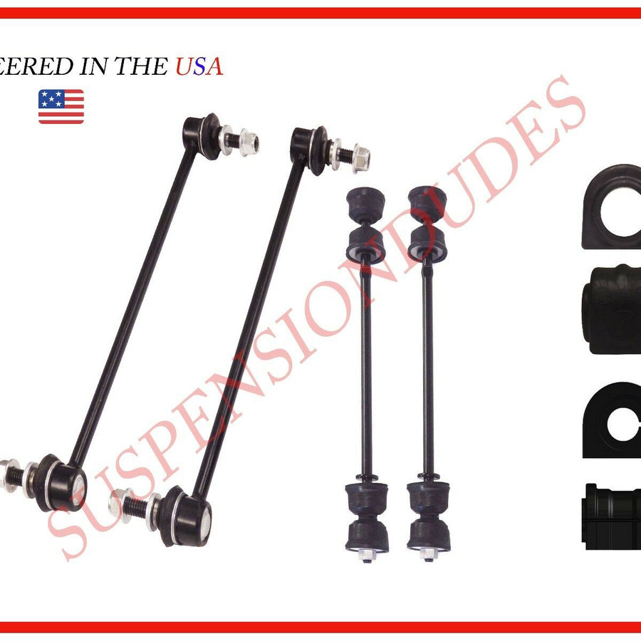 8PC FRONT/REAR Stabilizer Links + SWAY BAR BUSHINGS GMC Acadia Traverse Enclave