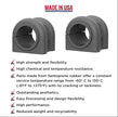 Santoprene front stabilizer bushings for 32mm sway bar on Dodge Ram heavy duty trucks.